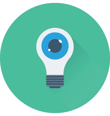 Hayal gücü düz vektör simgesi 