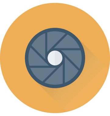 Kamera deklanşör vektör simgesi