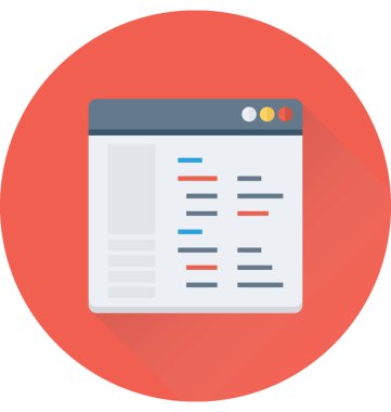 Komut dosyası vektör simgesi 