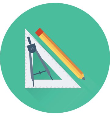 Geometri düz vektör simgesi 