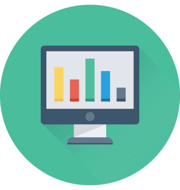 analitik düz vektör simgesi