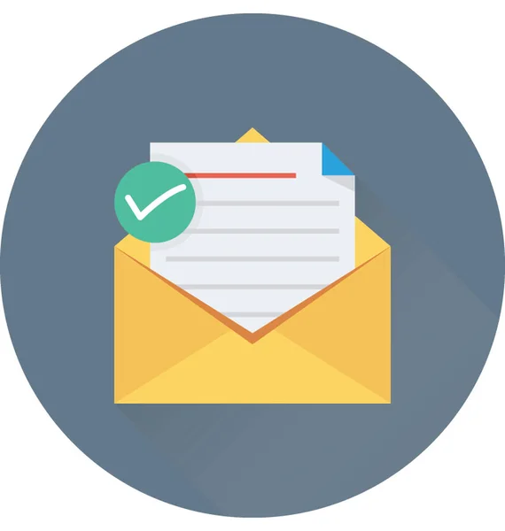 Vektor Symbol Für Mail Dateien — Stockvektor