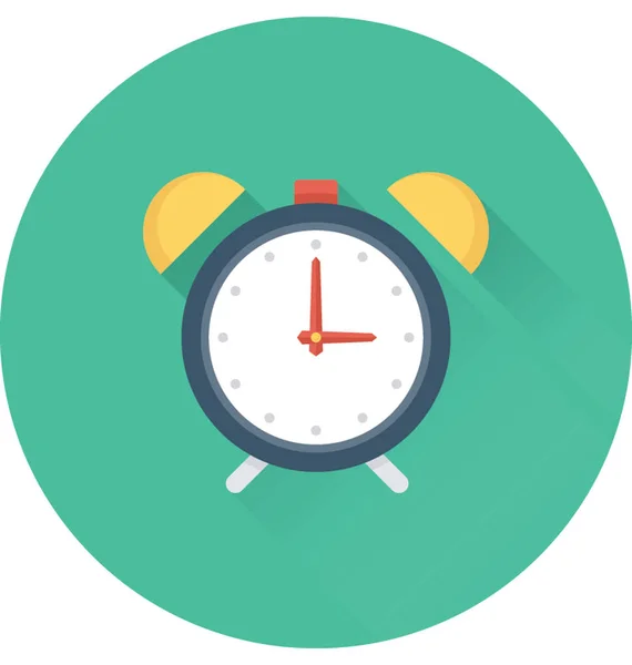 Alarm Vlakke Vector Pictogram — Stockvector