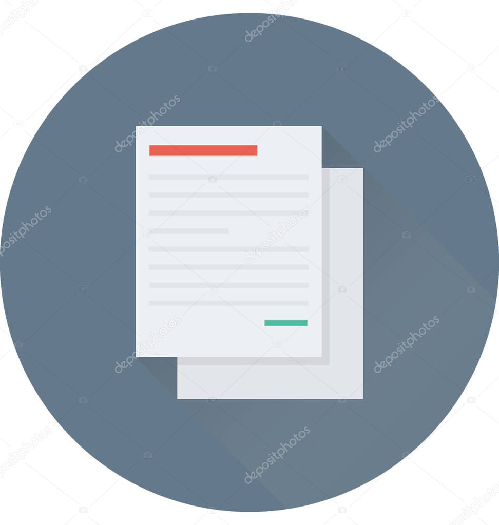 Document Flat Vector Icon