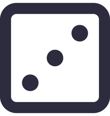 Zar düz vektör simgesi