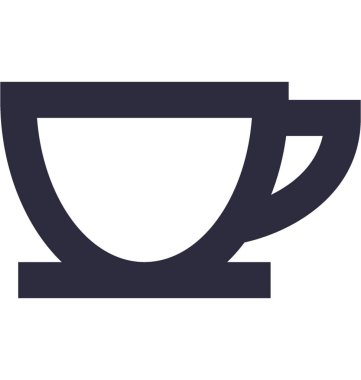 çay fincanı vektör simgesi