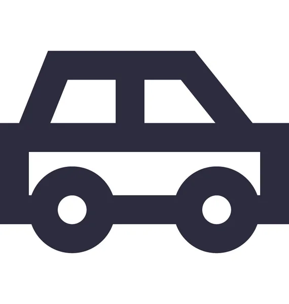 Car Flat Vector Icon — Stock Vector