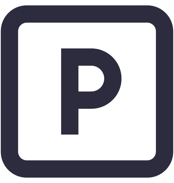 Estacionamiento Signo Vector Icono — Vector de stock