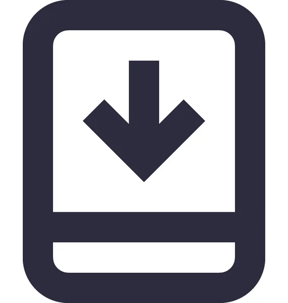 Mobiele Vector Icon Downloaden — Stockvector