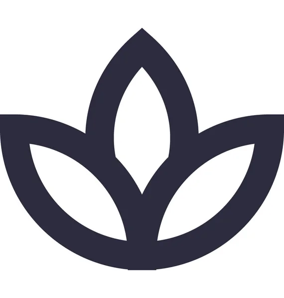 Icône Vectorielle Fleur Tulipe — Image vectorielle