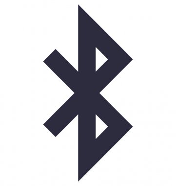 Bluetooth işareti vektör simgesi 