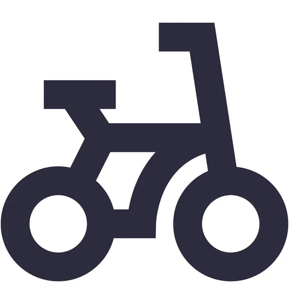 Ciclo Plano Vector Icono — Vector de stock