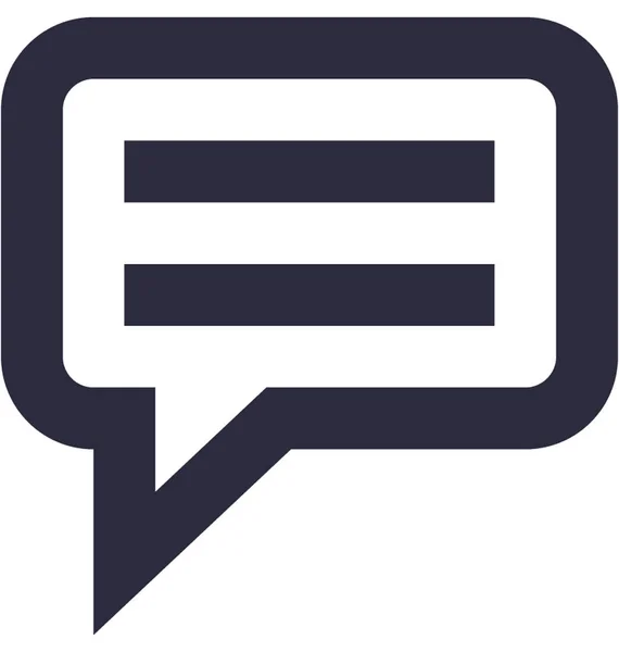 Chat Blasenvektorsymbol — Stockvektor