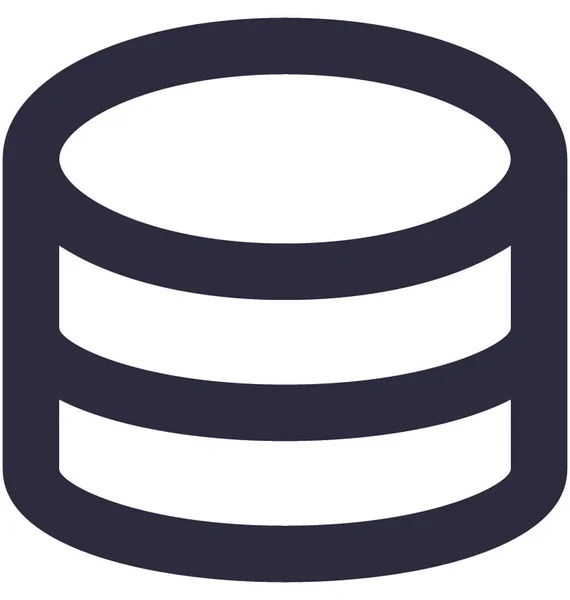 Database Flat Vector Icon — Stock Vector