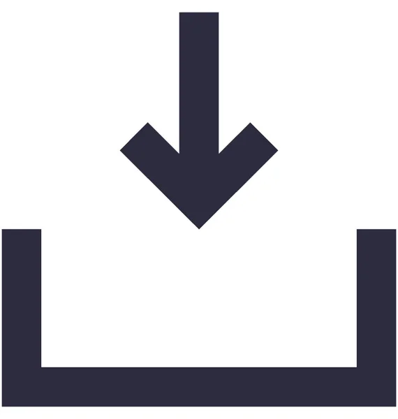 Platte Vector Icon Downloaden — Stockvector