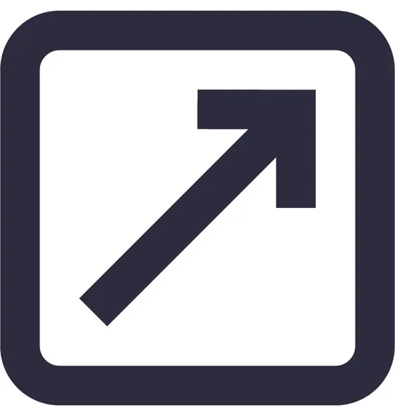 Maximaliseren Van Platte Vector Icon — Stockvector