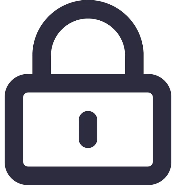 Lock Flat Vector Icon — Stock Vector