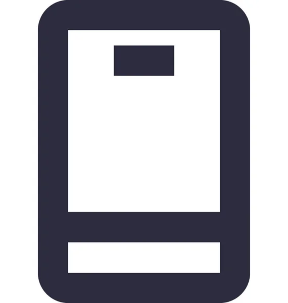 Mobile Flache Vektorsymbole — Stockvektor