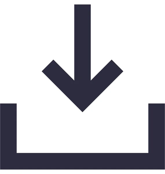 Platte Vector Icon Downloaden — Stockvector