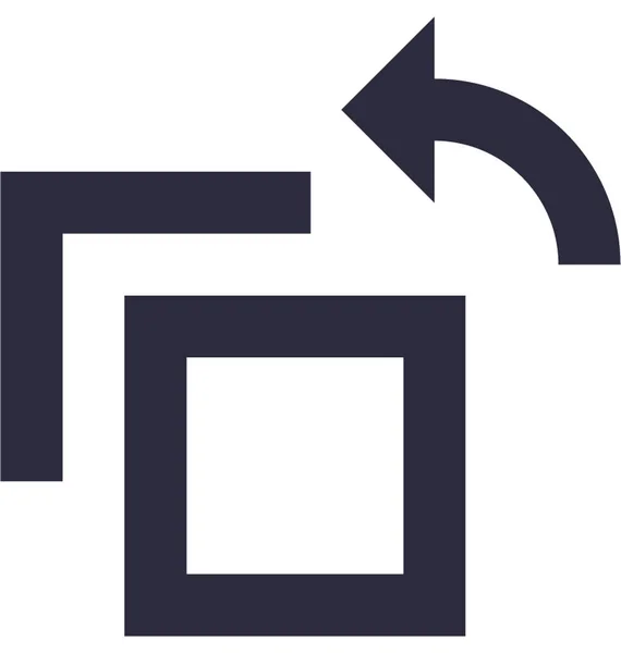 Rotate Flat Vector Icon — Stock Vector