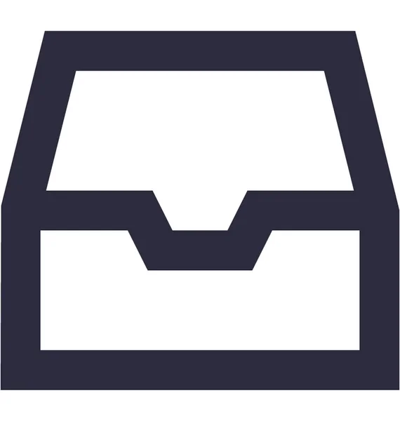 Folder Platte Vectoricoon — Stockvector