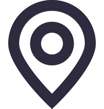 harita pin vektör simgesi