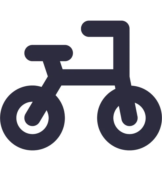 Ciclo Plano Vector Icono — Vector de stock