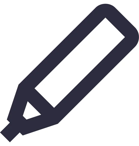 Kiemelő Lapos Vector Icon — Stock Vector