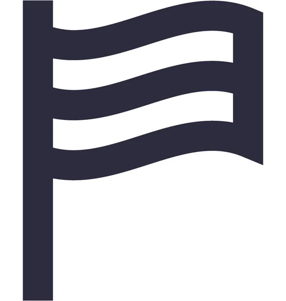 Bandera Icono Vector Plano — Vector de stock