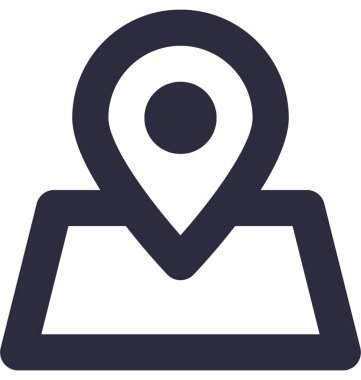 harita pin vektör simgesi