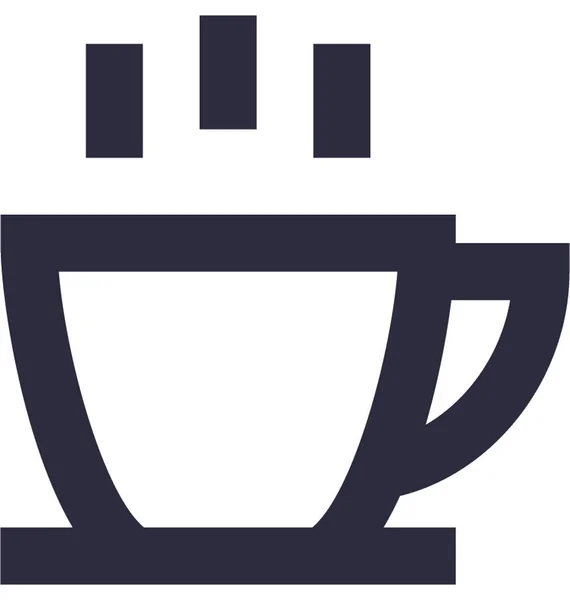 Taza Vector Icono — Vector de stock