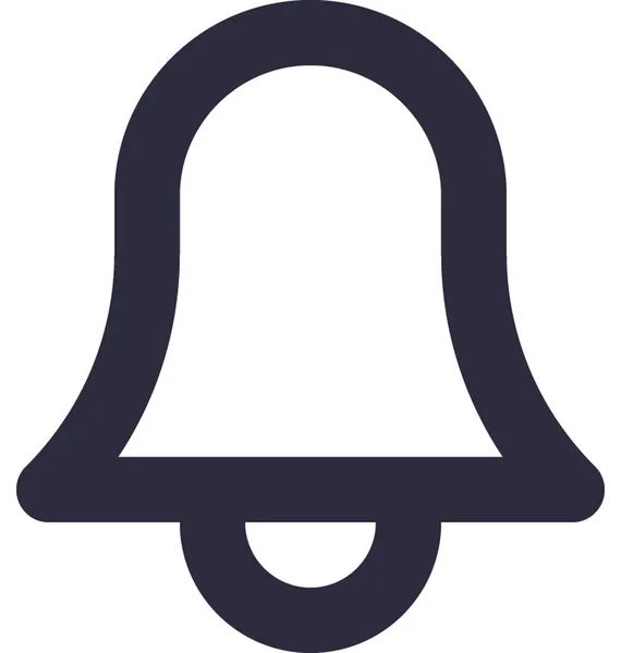 Bell Flat Vector Icono — Vector de stock