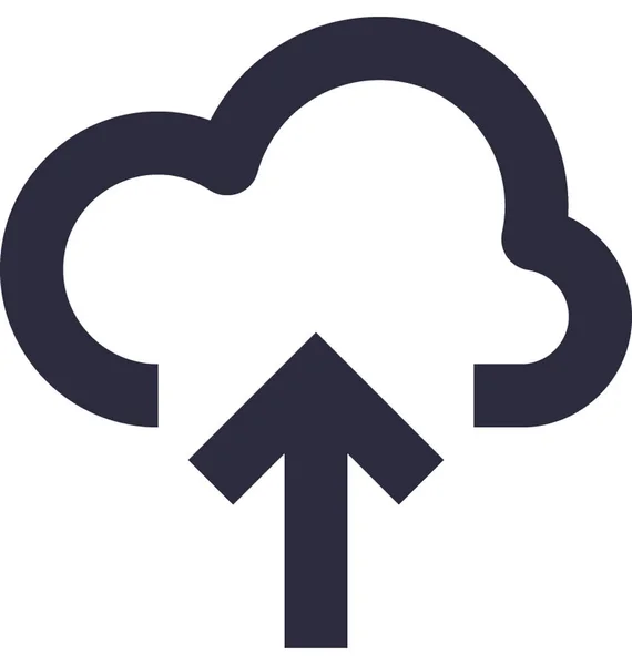Cloud Uploaden Vector Pictogram — Stockvector