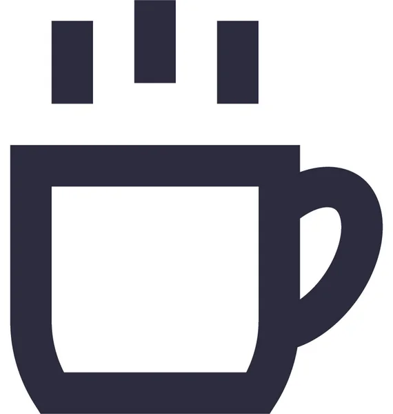 Taza Vector Icono — Vector de stock