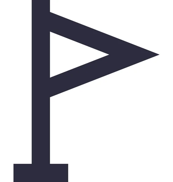 Прапор Плоский Векторна Піктограма — стоковий вектор