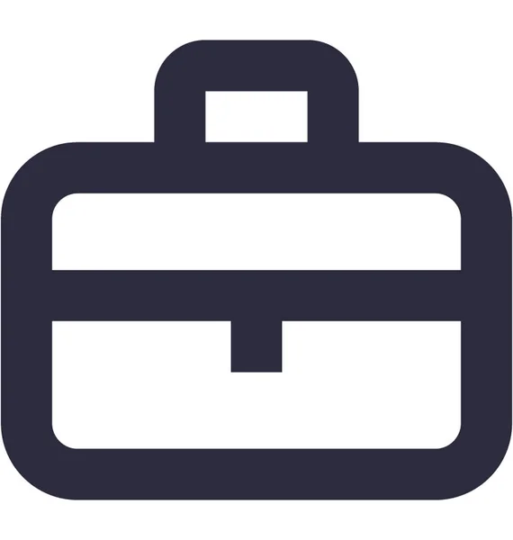 Briefcase Flat Vector Icon — Stock Vector