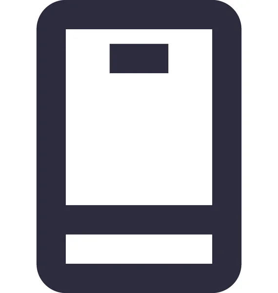 Mobile Flache Vektorsymbole — Stockvektor