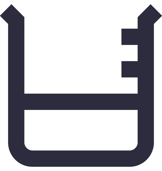 Bekerglas Van Platte Vector Icon — Stockvector