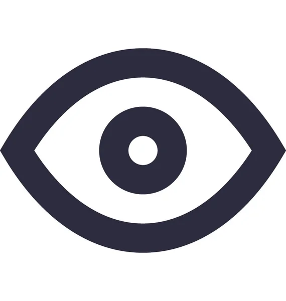 Eye Flat Vector Icon — Stock Vector