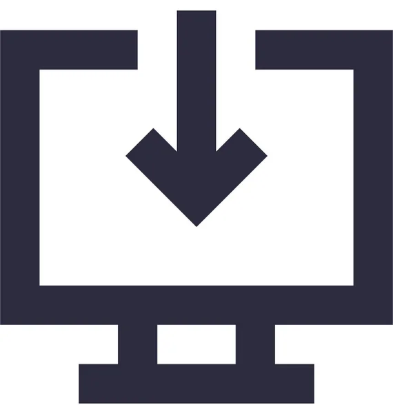 Letöltés Lapos Vector Icon — Stock Vector
