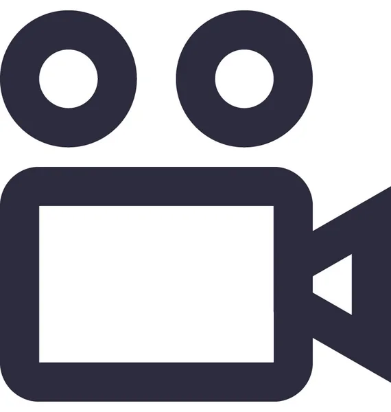 Video Camera Vector Icon — Stock Vector