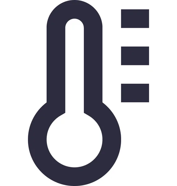 Temperature Flat Vector Icon — Stock Vector