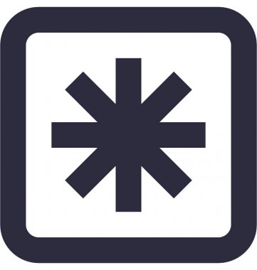 Yıldız işareti düz vektör simgesi