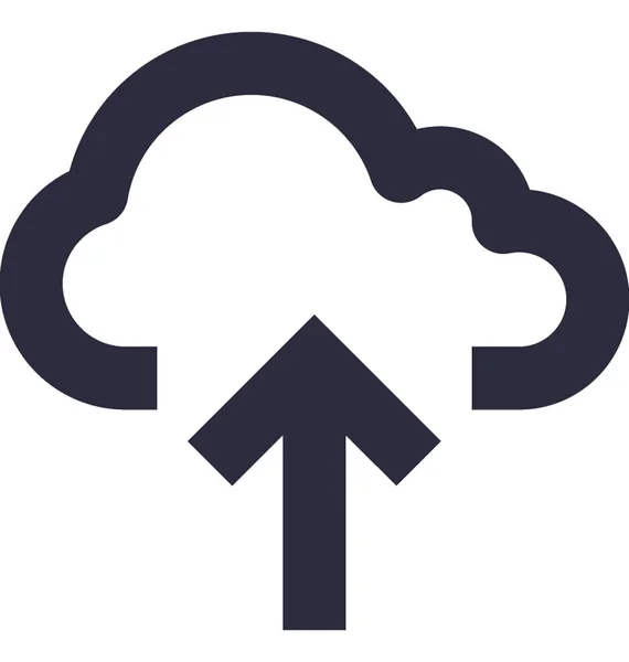 Cloud Uploaden Vector Pictogram — Stockvector