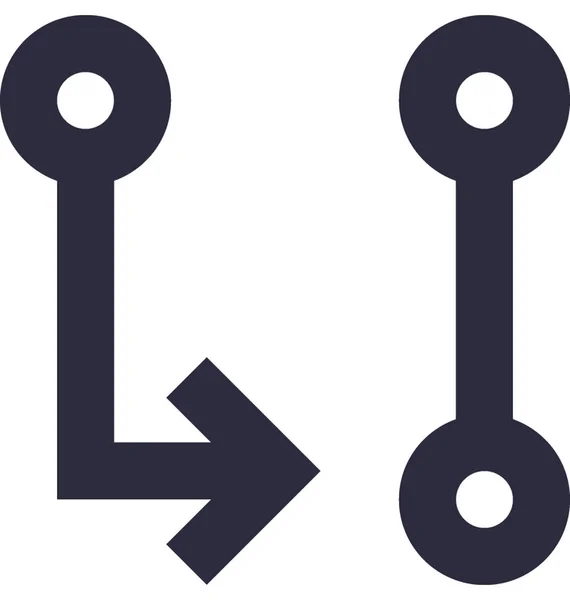 Circuit Platte Vector Icon — Stockvector