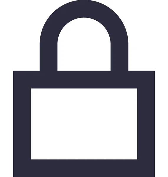Lock Flat Vector Icon — Stock Vector