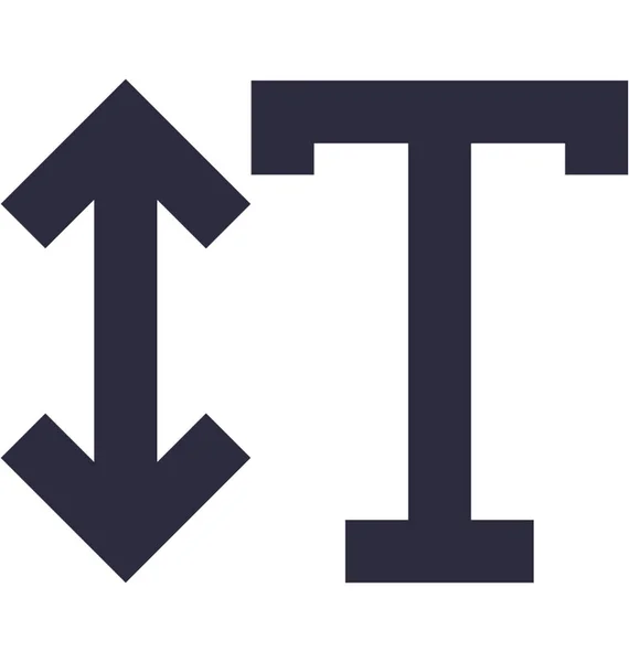 Dimensione Del Testo Icona Vettoriale — Vettoriale Stock
