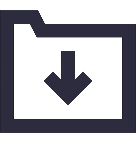 Platte Vector Icon Downloaden — Stockvector