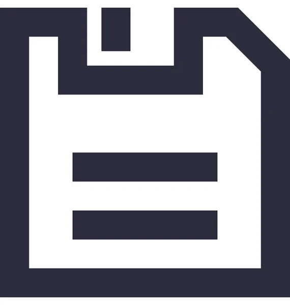 Floppy Lapos Vector Icon — Stock Vector