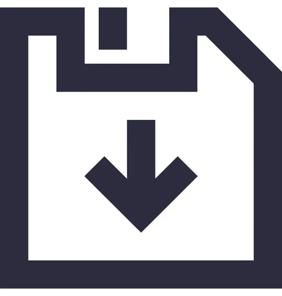 Plomp Platte Vector Icon — Stockvector